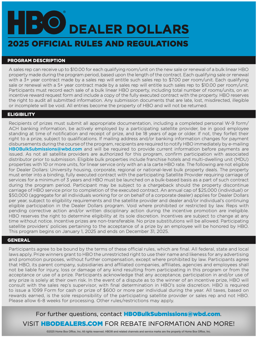 2025 Dealer Dollars Rules & Regulations 